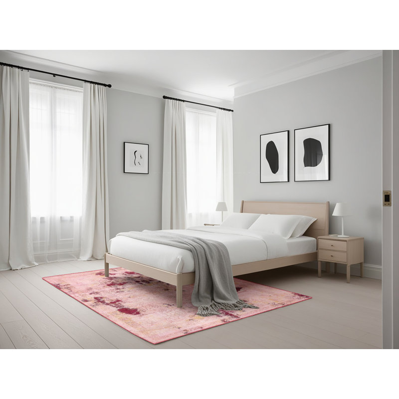 Valliant Wool Abstract Indoor Rug, Rectangle 5' x 7'