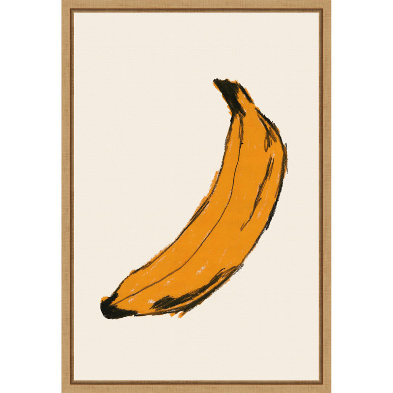 Banana by Studio Jkn Framed Canvas Wall Art Print