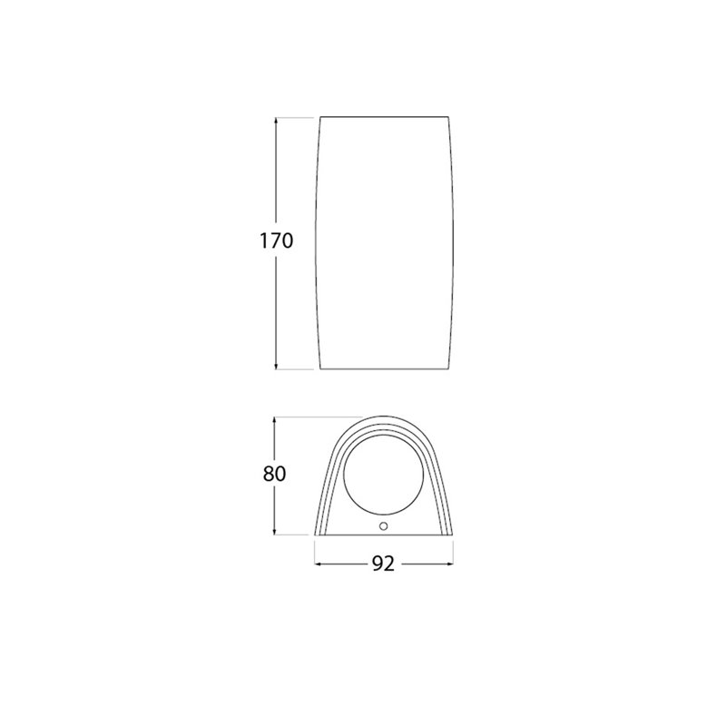 Dungall Outdoor Flush Mount, Grey