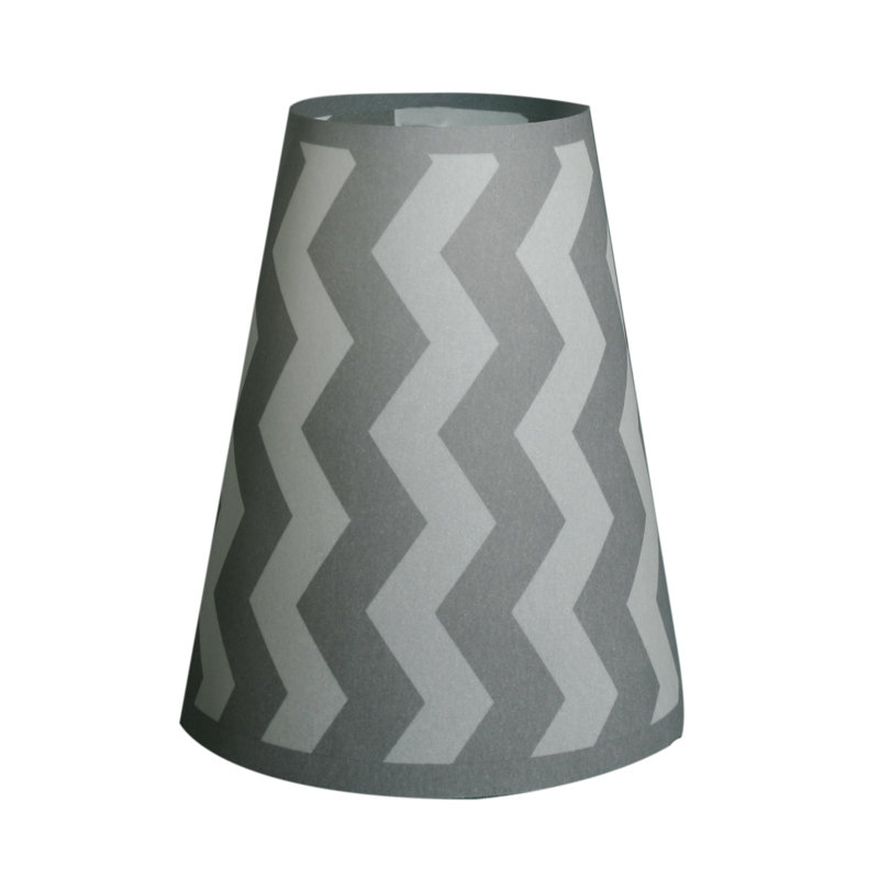 Abat-jour empire en papier de H 5,5 po en gris