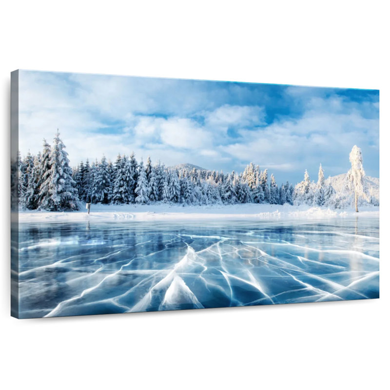 Alvord Frozen Blue Lake, 8" H x 12" W