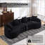 Luxueux canapé modulaire incurvé modulaire avec chenille haute densité 30D, parfait pour le confort et le style dans les appartements et les salons