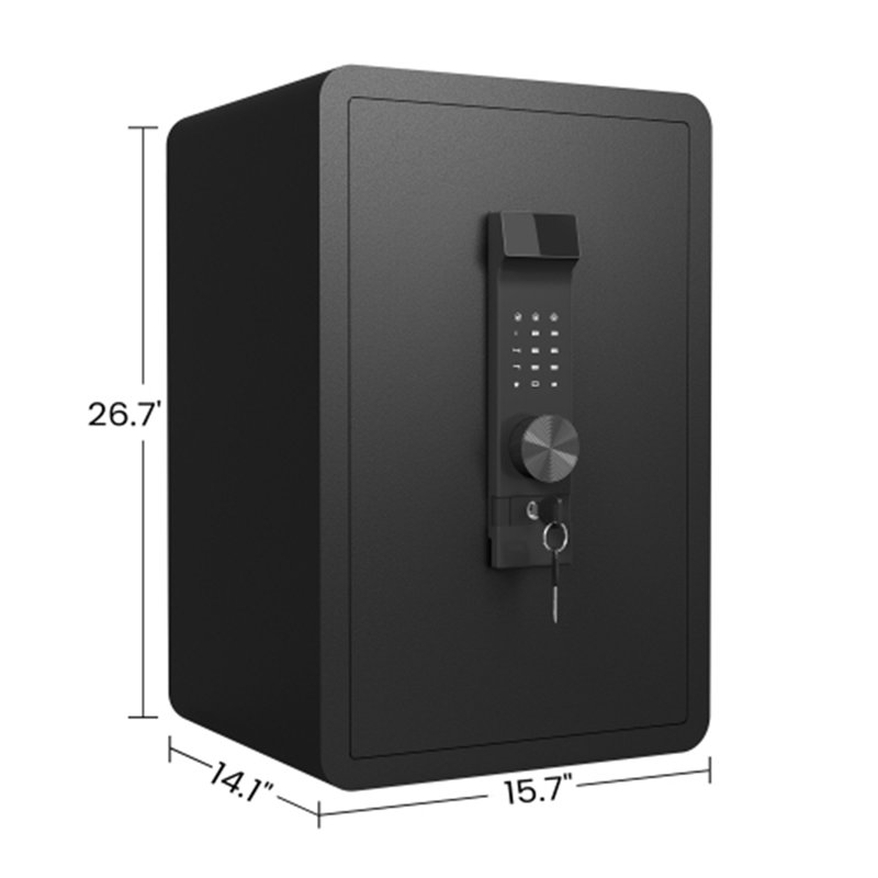 High Security Large-sized Safe Box with Fireproof and Waterproof Bag, 3.0 Cub Feet Safe with Electronic Password Lock,Safe with Private Inner Cabinet for Home,Office and Hotel