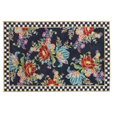 Flower Market Washable Rug
