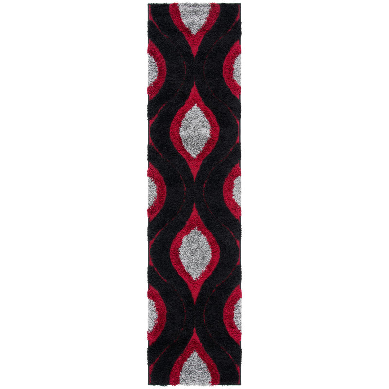 Alsup Shag Performance Geometric Rug, Runner 2'3" x 9'