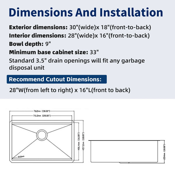 Dimensions du produit
