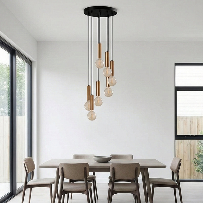7 - Light Unique Tiered Chandelier