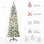 Sapin de Noël artificiel enneigé avec branches réalistes, 350 lumières DEL et 641 pointes-1771993653
