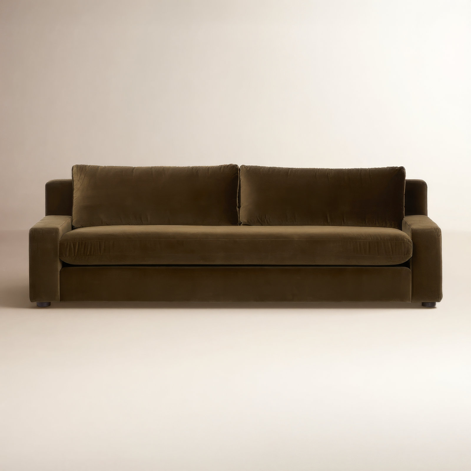 Liv 100" Sofa, Surrey Olive, 33" H x 100" W x 41" D