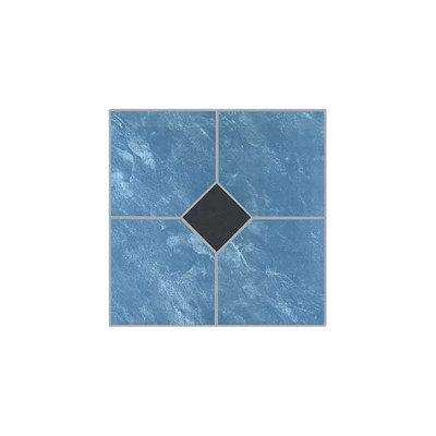 Blue Self Adhesive 12" x 12" x 1.2mm Vinyl Tile