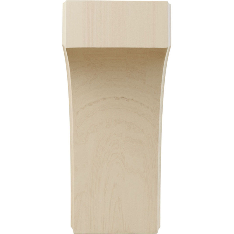 Unfinished Rubberwood Clarksville Corbel 3.5"W x 4"D x 8"H