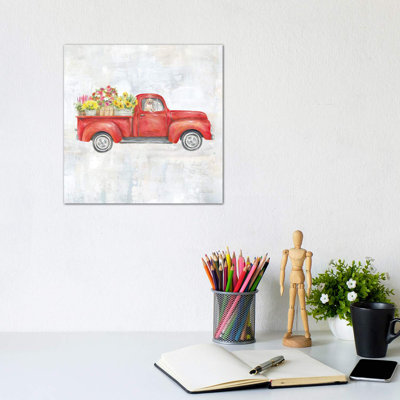 Camion rouge rétro par Cynthia Coulter, impression
