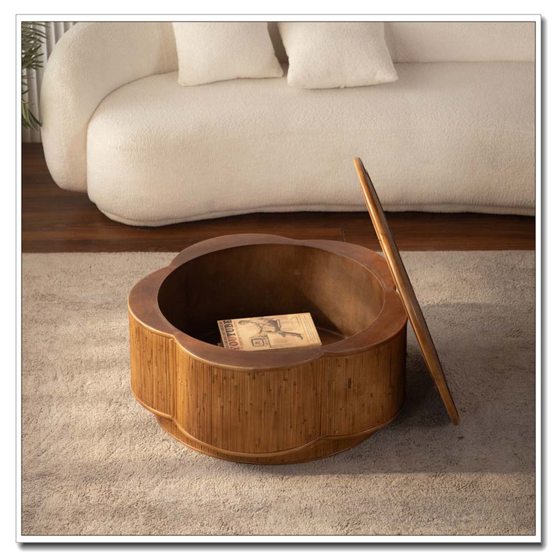 Table basse avec rangement amovible