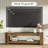 63" Farmhouse Rustic TV Console with Storage Shelves,TV Stand for TVs up to 75"