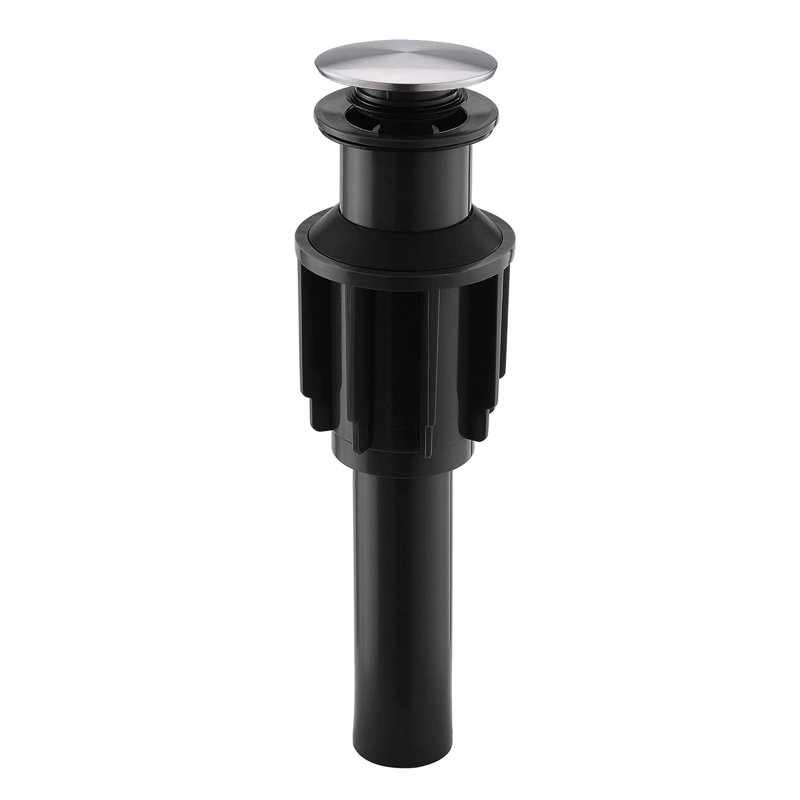 Pop-Up Bathroom Sink Drain Without Overflow, Brushed Nickel