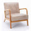 Chaise rembourrée en microfibre de style rétro-2038358722