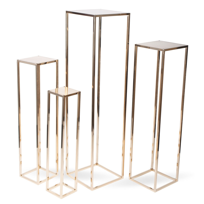 Lauzon Abstract Figurines & Sculptures, Gold, 39" H x 10" W x 10" D