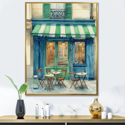 Croissant et café à Paris - France, art mural