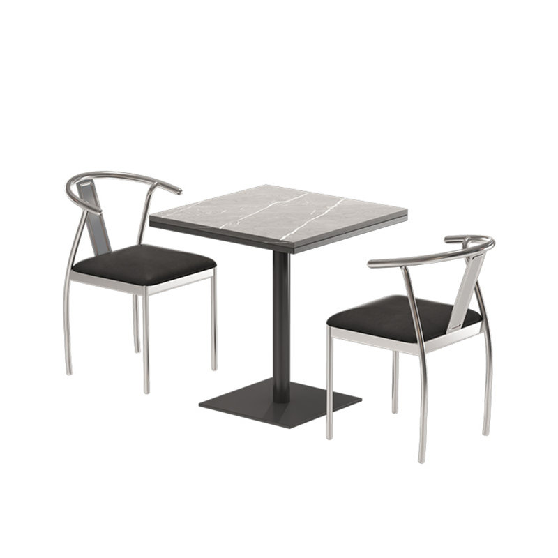 Rayquan 2 - Person Pedestal Dining Set, 29.6"H x 23.7"L x 23.7"W