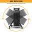 Ventilateur de plancher industriel 24 po, ventilateur en métal à haute vitesse 8800 CFM avec 3 vitesses, inclinaison réglable à 360 °, poignée portative pour entrepôt, garage, atelier, sous-sol-125822575