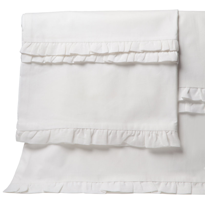 Delia Percale Pillow Case, King, Blue
