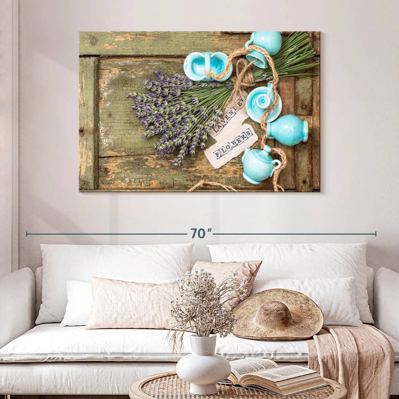 Harnek Rustic Lavender, 32" H x 48" W