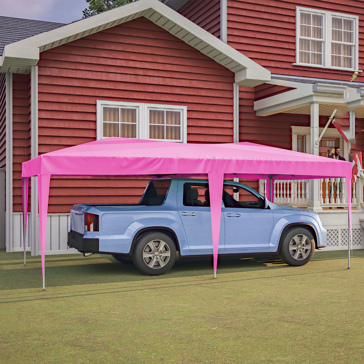 BASAT 10' X 20' Pop Up Canopy Tent Waterproof | Wayfair