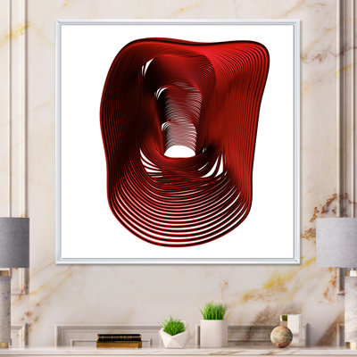«Fractal Abstract Red Shape», reproduction d'art moderne et contemporaine sur toile