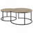 Distressed Pine 2-piece Round Nesting Coffee Table