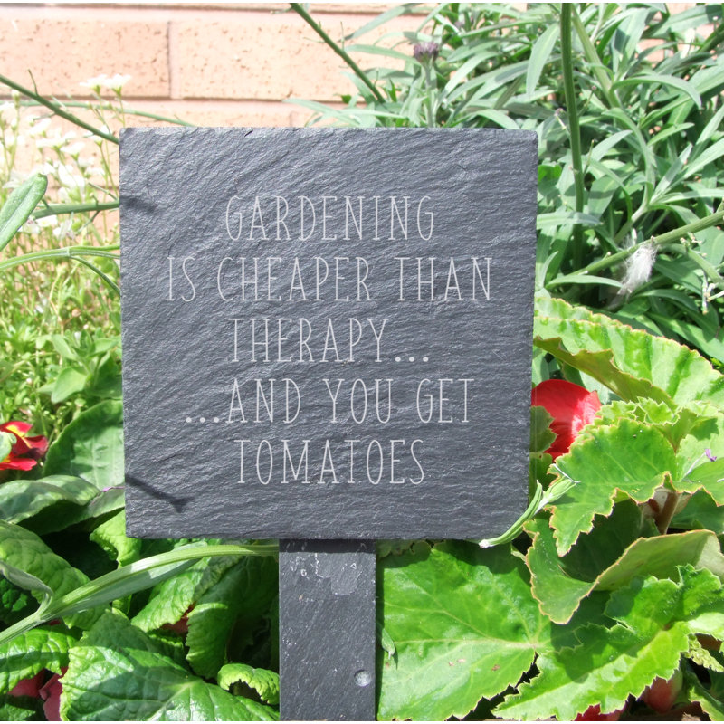 Munday Stone Plants & Flowers Garden Sign