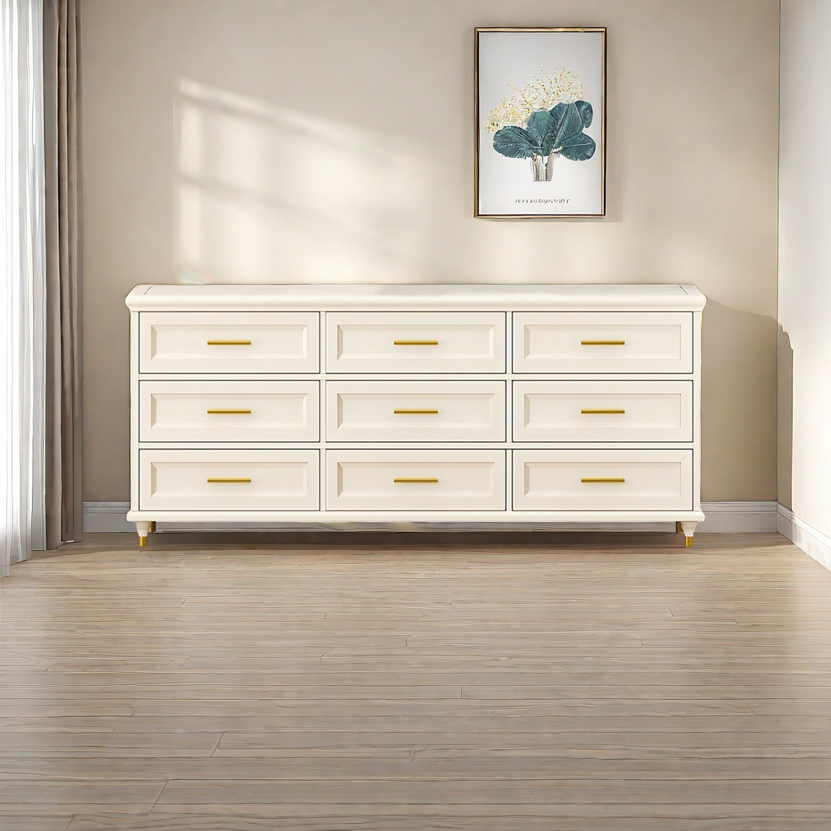 Licalilo Modern Minimalist Bedroom Drawer Storage Cabinet | Wayfair