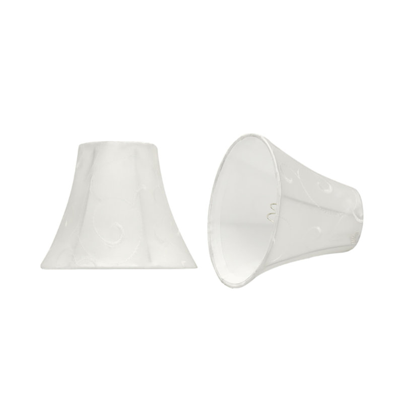 Abat-jour cloche en Similisoie en soie de 5 po (attache) de couleur beige