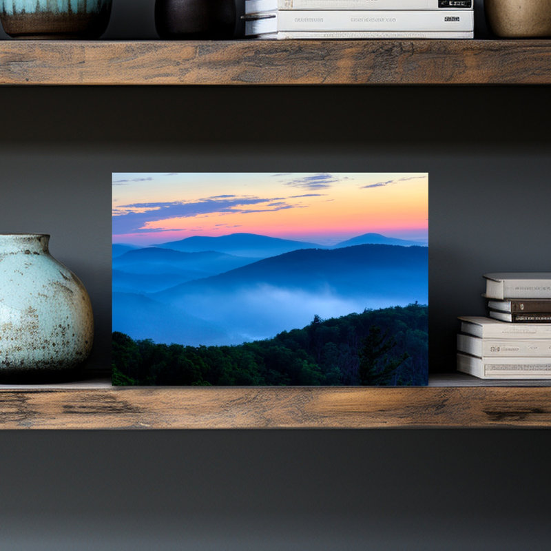 Sunrise In Blue Ridge Mountains Shenandoah National Park Virginia USA by Chris Murray - Wrapped Canvas Print
