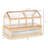 Dual Use Garden Bed With Polycarbonate Greenhouse, 48"X24"X32", For Flower And Vegetable Growing, Natural Wood Frame Wooden Cold Greenhouse & Raised Pairing, 48X24x32, Extend Growing Season, Stained