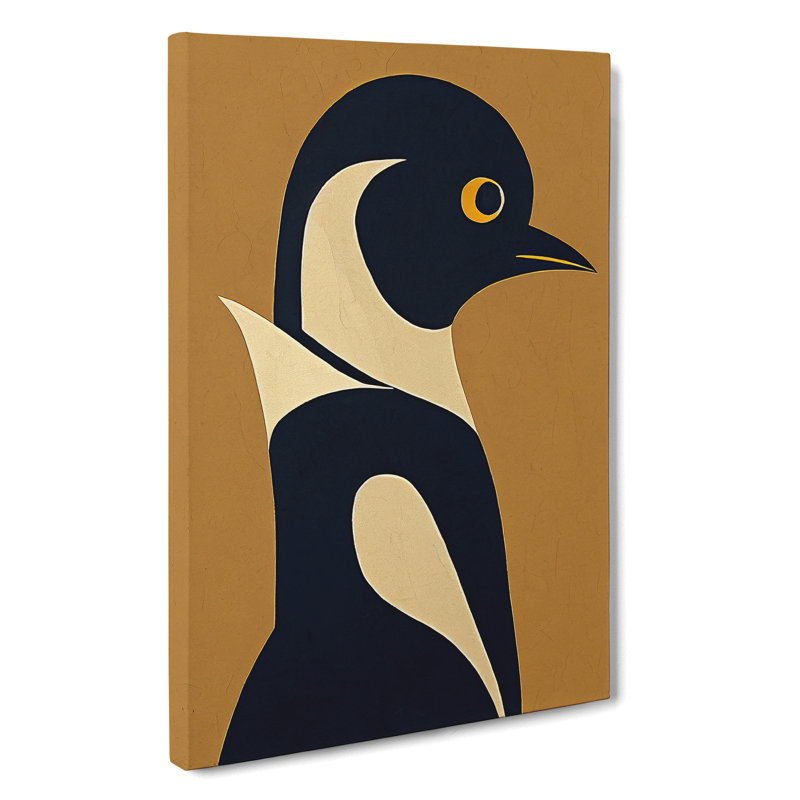 Abstract Penguin No.4 - Wrapped Canvas, 50cm H x 35cm W x 3cm D