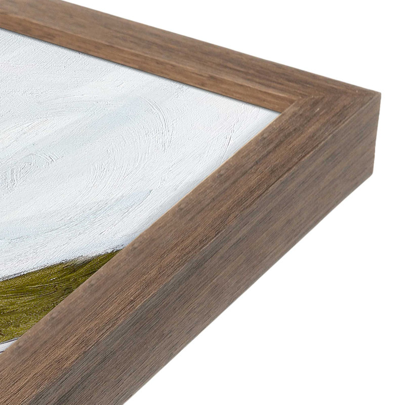 «Shadow to Light» par Garima Dhawan, reproduction de peinture à l'huile, H 16 po x l 12 po, Cadre à joints visibles, Brun