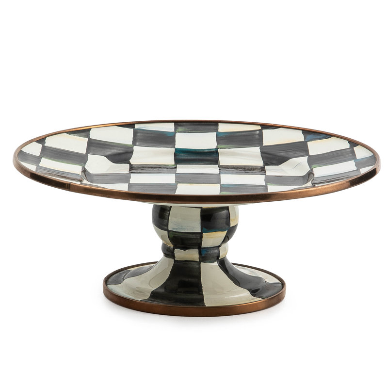 Courtly Check Pedestal Platter