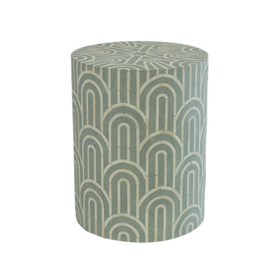 Solid + Manufactured Wood Accent Stool