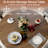 31.5” Round Dining Table For 2,Kitchen & Dining Room Small Circle Dinner Table With Storage Shelf&Fluted Door For Kitchen Living Room,Walnut-1006588853