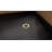 DreamLine SlimLine 32 inch D x 60 inch W x 2 3/4 inch H Single Threshold Black Alcove Shower Base with 2 inch Brushed Brass Right Round Drain-118322175-118322158
