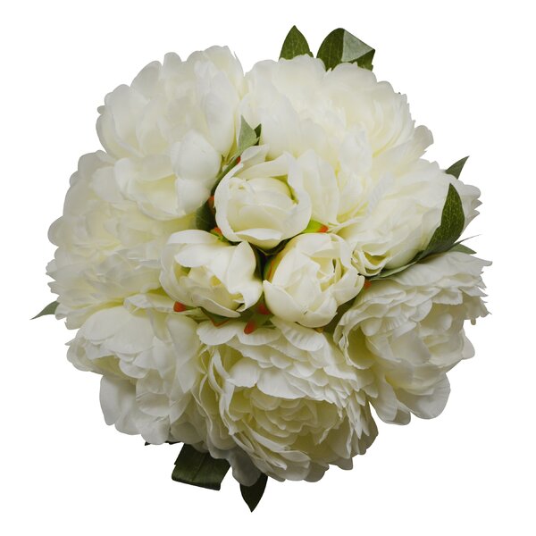 Primrue Silk Peony Arrangement & Reviews | Wayfair