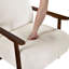 Chaise d'appoint en velours côtelé de conception moderne avec coussins de salon en bois massif-1976770240