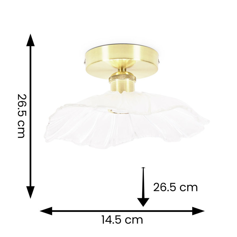 Cassia Glass Flush Mount, Yes