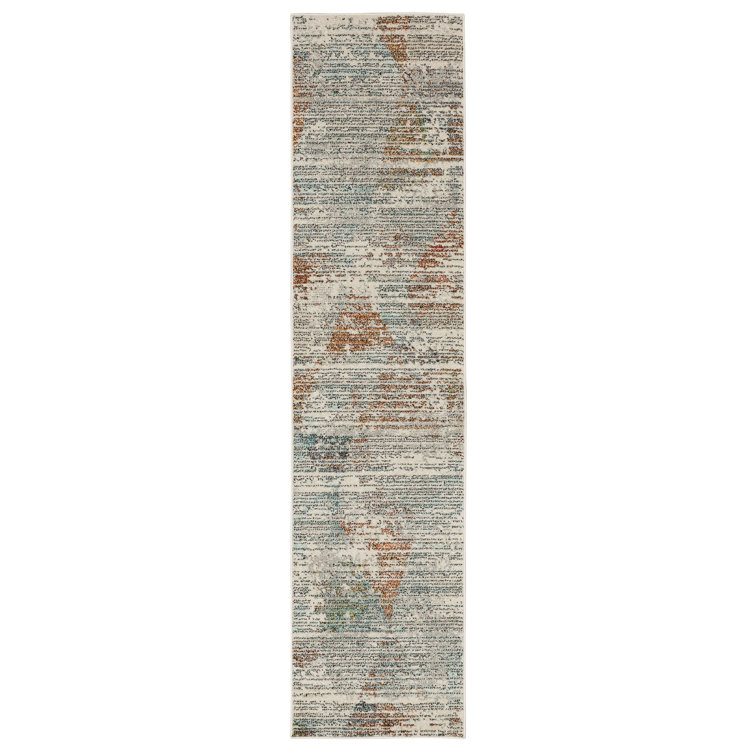 Attlee Grey Modern Abstract Geometric Area Rug