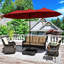 Parasol d'extérieur 13 pi double face-1790295279