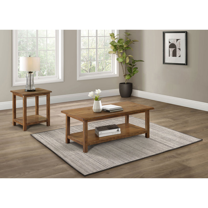 Ensemble de tables basses et de tables de bout Castleton Brown 2 pièces (seulement avec table basse), Brun