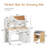 Desk and Chair Set, Wooden Study Table with Tiltable Desktop, Hutch, Drawer & Storage Cabinet, Multi-Functional Writing Desk for All Age-124572045