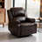 37" Wide Standard Manual Recliner PU Leather-1732023289