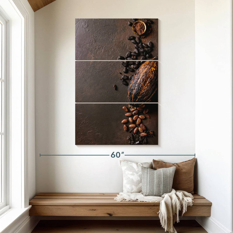 Cocoa Beans Varieties, 50" H x 32" W