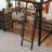 Metal Loft Bed With Storage Shelves, Wardrobe And Drawers For Teen And Adults-116760243